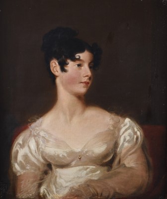 Lot 18 - After Thomas Lawrence (1769-1830) Portrait of Lady Elizabeth Mary Grosvenor (1797-1891)