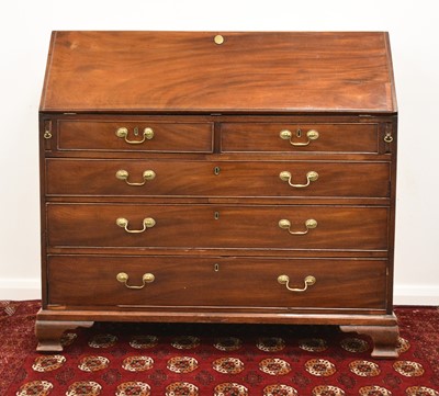 Lot 78 - A George III mahogany bureau