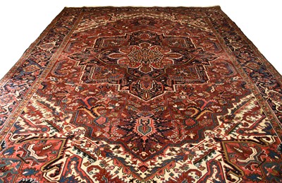 Lot 71 - A Heriz carpet, Persia