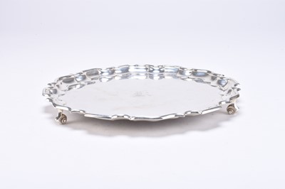 Lot 83 - A silver salver