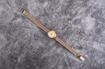 Lot 371 - Rotary: A lady's 9ct gold bracelet watch