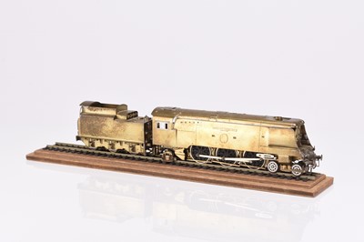 Lot 87 - A scratch built OO gauge locomotive and tender, with track stand