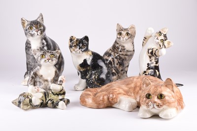 Lot 48 - Seven Jenny Winstanley models of cats