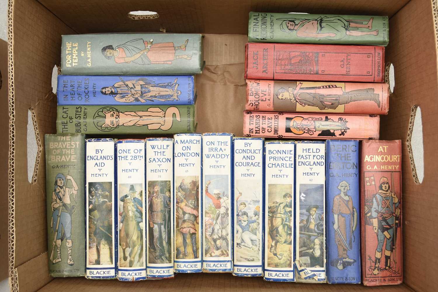 Lot 5 - HENTY, GA, A collection of forty nine novels
