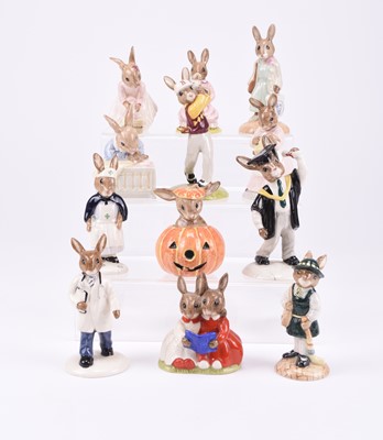 Lot 54 - A collection of Royal Doulton Bunnykins figures