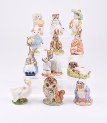 Lot 56 - A collection of Royal Albert Beatrix Potter figures