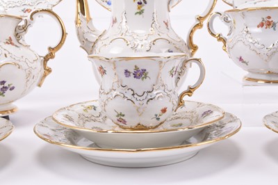 Lot 110 - A Meissen part cabaret tea and coffee service, 20th century