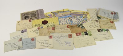 Lot 378 - Small accumulation of stamps and postal history in 3 small albums and loose.