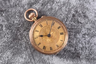 Lot 362 - A lady's 9ct gold open face pocket watch