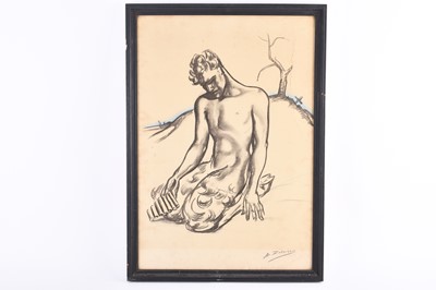Lot 21 - Anna Katrina Zinkeisen (1901-1976) Pan on the Battlefield