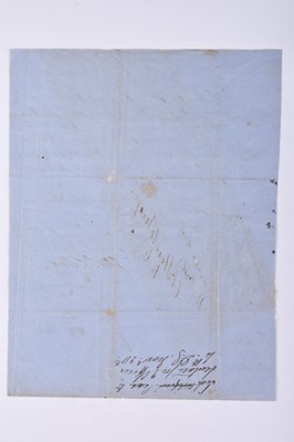 Lot 78 - CRIMEAN WAR. Lt-Colonel E.C Hodge, 4th Dragoon Guards. LS requesting leave for an injured Cornet.