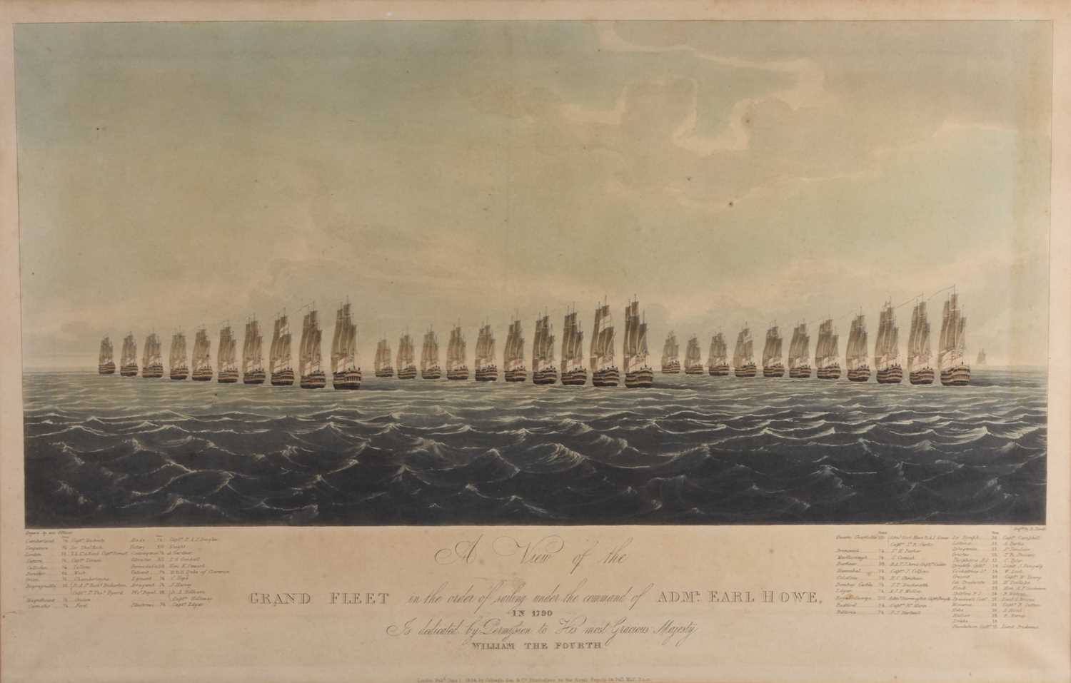 Lot 153 - Robert Havell (1793-1878) View of the Grand Fleet in the Order of Sailing under the Command of Admiral Earl Howe