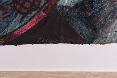 Lot 19 - Louise Sheridan (British Contemporary) Two Abstract Mixed Media Compositions
