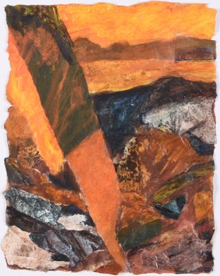 Lot 19 - Louise Sheridan (British Contemporary) Two Abstract Mixed Media Compositions