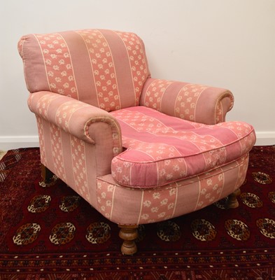 Lot 218 - An early 20th century upholstered armchair