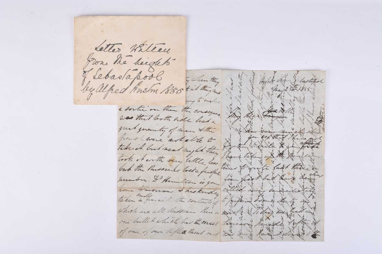Lot 81 - CRIMEAN WAR - Lt. Alfred John Austin, 30th Foot, ALS, May 1855.