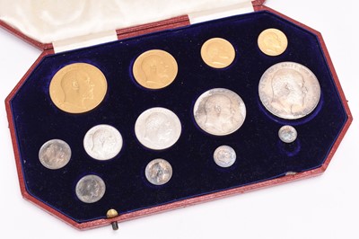 Lot 234 - Edward VII 1902 proof coronation set