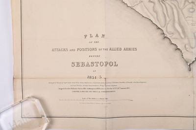 Lot 96 - CRIMEAN WAR - Two Russian medals, with buttons and bullets recovered from Sevastopol