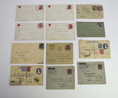 Lot 389 - An eclectic accumulation comprising a couple of albums; a small suitcase of packets of stamps