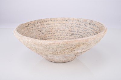 Lot 27 - A Sasanian incantation bowl, 6th-7th century AD