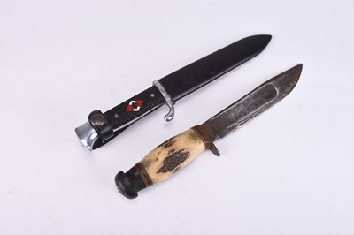 Lot 134 - German Third Reich Hitler Youth knife and a William Rodgers bowie knife