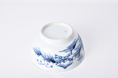 Lot 25 - A rare Longton Hall 'Crossed Fence' bowl, circa 1755-58
