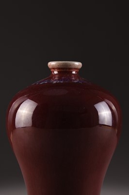 Lot 108 - A Chinese flambe vase, Meiping