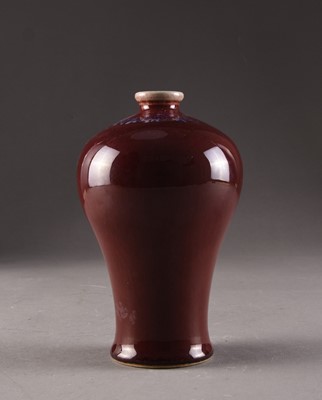 Lot 108 - A Chinese flambe vase, Meiping