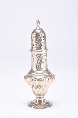 Lot 23 - A late Victorian silver sugar caster