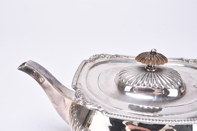 Lot 3 - A matched four piece silver tea and coffee service