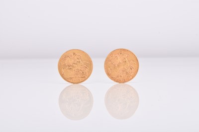 Lot 209 - Two George V sovereigns