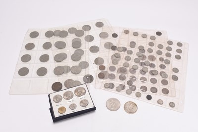 Lot 195 - A small collection of silver, cupro-nickel and bronze coinage from Victoria to Elizabeth II