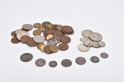 Lot 414 - A small assorted collection of UK and foreign silver together with