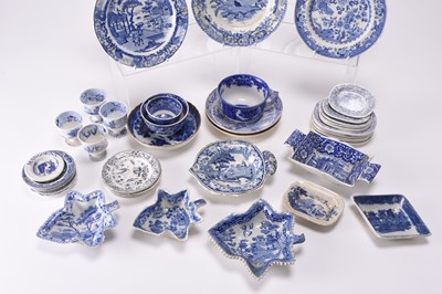 Lot 32 - C&H Late Hackwood miniature dinner service together with a quantity of other British blue and white