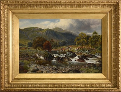 Lot 3 - William Henry Mander (1850-1922) A Scotch River in the Trossachs