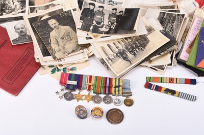 Lot 153 - A Boer War to Korean War father and son medal group - Pte. H.J Lawrence and CSM Lawrence