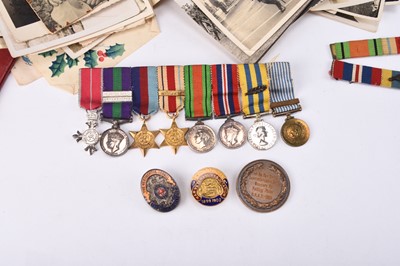 Lot 153 - A Boer War to Korean War father and son medal group - Pte. H.J Lawrence and CSM Lawrence