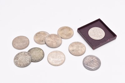 Lot 207 - A collection of UK crowns from Victoria to Elizabeth II