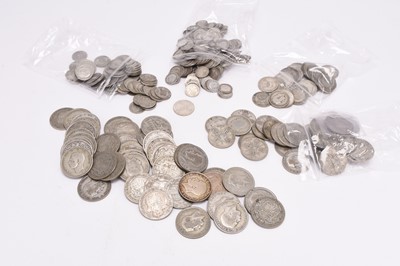 Lot 209 - Large collection of UK silver pre-decimal coinage
