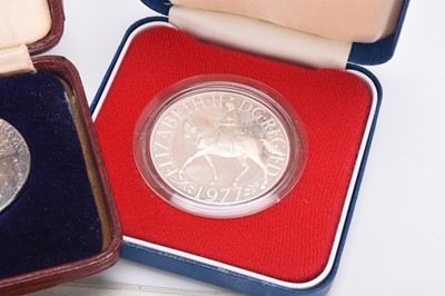 Lot 210 - Prince Edward - silver medallion x 2, Investiture as Prince of Wales
