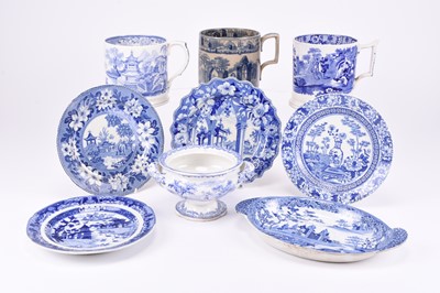 Lot 33 - A mixed group of English pottery, 18th/19th century