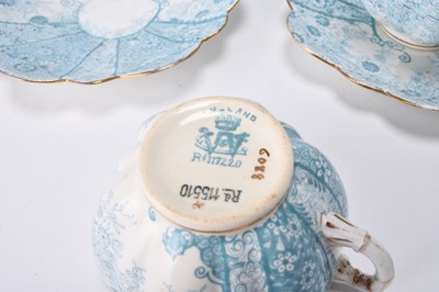 Lot 40 - A Wileman Foley 'Daisy' part tea service in the 'Jungle' pattern, late 19th century