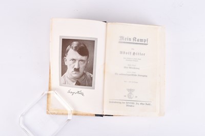 Lot 119 - ADOLF HITLER, Mein Kampf, 1939 wedding copy with dedication page from the Mayor of Graz