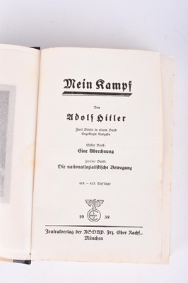 Lot 119 - ADOLF HITLER, Mein Kampf, 1939 wedding copy with dedication page from the Mayor of Graz