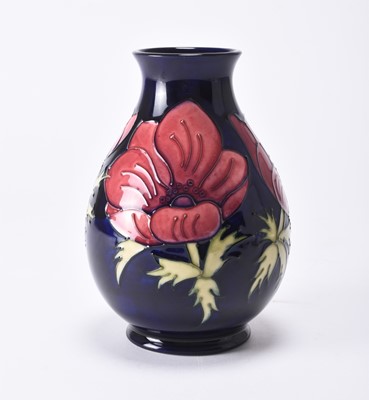 Lot 67 - Limited edition Moorcroft 'Anemone' vase, dated 1995