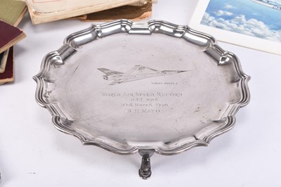 Lot 192 - Aviation Interest - Silver, silver-plate and diaries owned by Major Robert Hobart Mayo, OBE