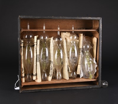 Lot 58 - A set of five Geissler glass discharge tubes