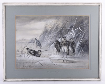Lot 298 - Henry Stannard (1844-1920) Snipe Amongst The Rushes
