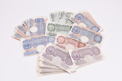 Lot 216 - Collection of English banknotes