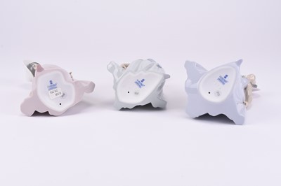 Lot 115 - Three Lladro models of young girls in dresses
